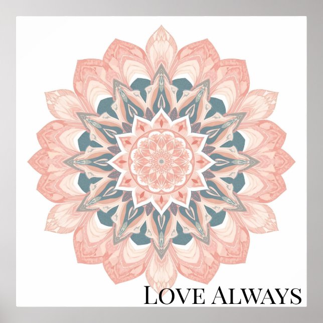 Arabesque Mandala Art Poster (Front)