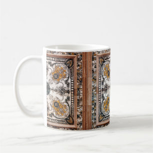 arabesque marble texture abstract vintage backgrou coffee mug