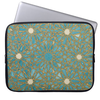 arabesque mosaic pattern laptop sleeve