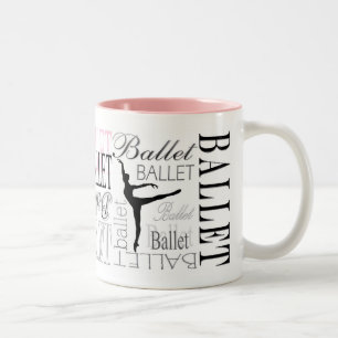 Arabesque Mug w/ Pink Accent (customisable)