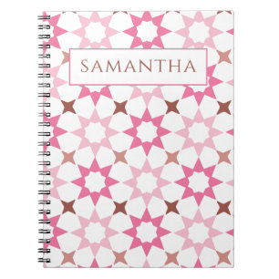Arabesque pattern notebook
