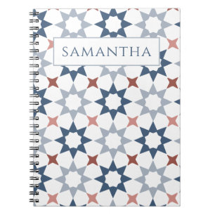 Arabesque pattern notebook