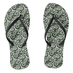 arabesque pattern traditional japanese desgin jandals