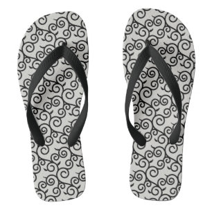 arabesque pattern traditional japanese desgin jandals