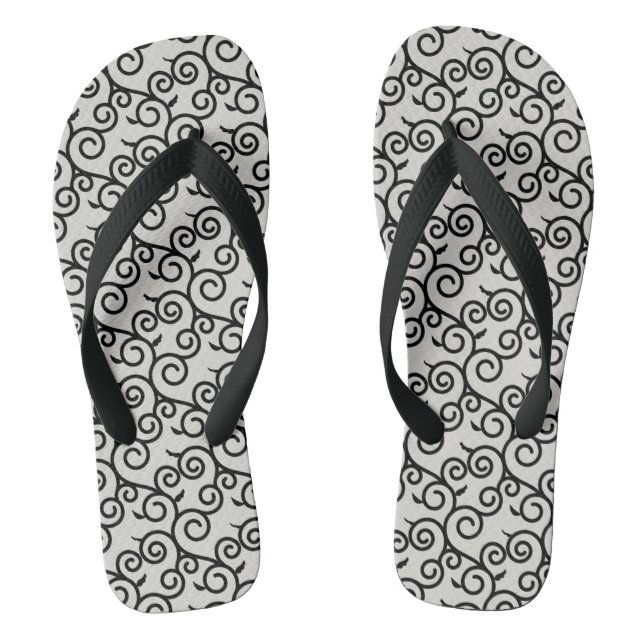 arabesque pattern traditional japanese desgin jandals (Footbed)
