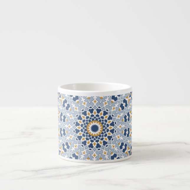 Arabesque Persian Oriental Arabic Turkish Decor Espresso Cup (Front)