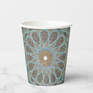 Arabesque Persian Oriental Arabic Turkish Decor Paper Cups
