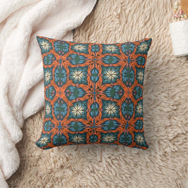 Arabesque Petten Throw Pillow (Blanket)