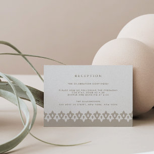 Arabesque Reception Card   Champagne Shimmer
