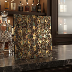 Arabesque Starburst: Oxidized Bronze #14 ID1227 Tile