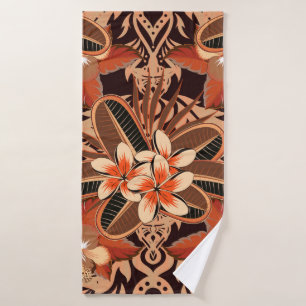 Arabesque. Vintage abstract vintage floral seamles Bath Towel