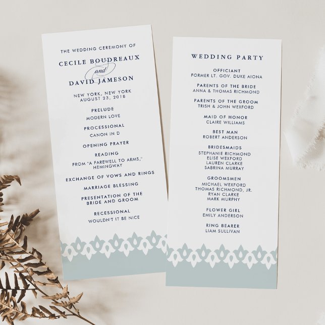 Arabesque Wedding Program | Mist Programme (Creator Uploaded)