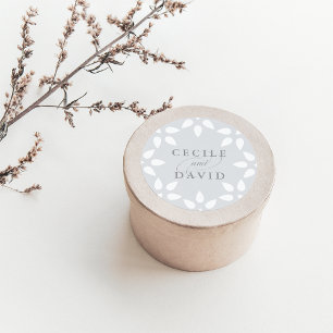 Arabesque Wedding Sticker Grey