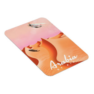 Arabia By Air travel poster Magnet