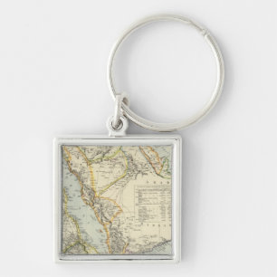 Arabia, Egypt, Nubia, Abyssinia 2 Key Ring
