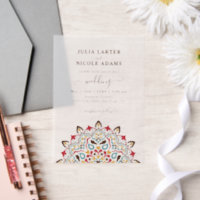 Arabian Art Nouveau Floral Arc Mandala Wedding