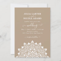 Arabian Art Nouveau Floral Arch Mandala Wedding