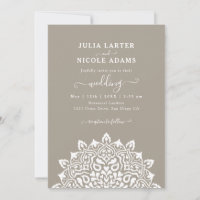 Arabian Art Nouveau Floral Arch Mandala Wedding