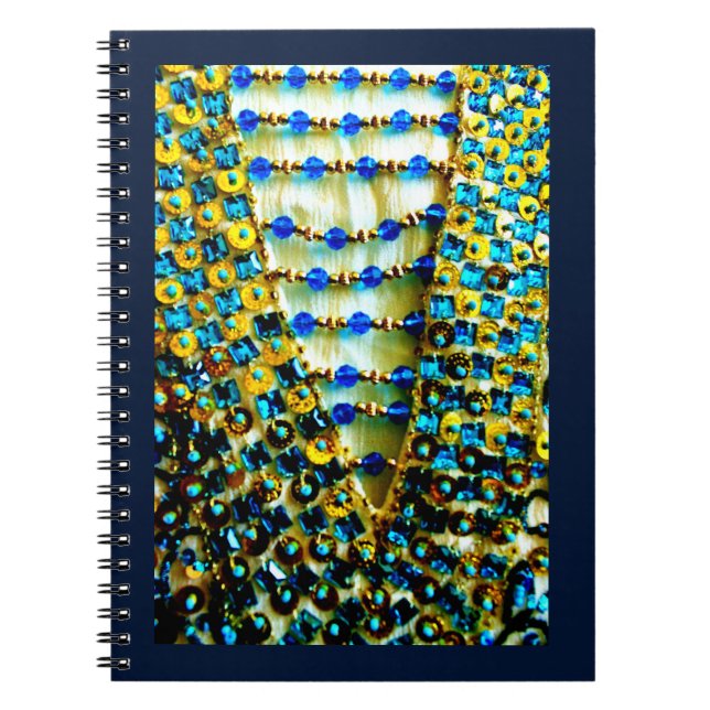Arabian Bead Design Spiral Notebook (Front)