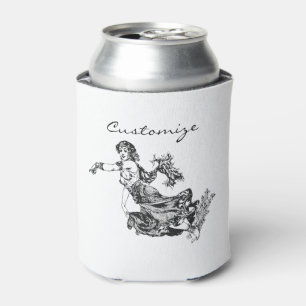Arabian Belly dancer Vintage Art Thunder_Cove Can Cooler