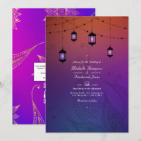 Arabian Bollywood QR Code RSVP Wedding