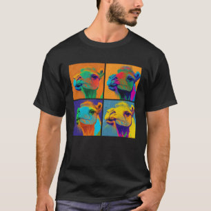 Arabian Camel Pop Illustration Colorful Animal T-Shirt