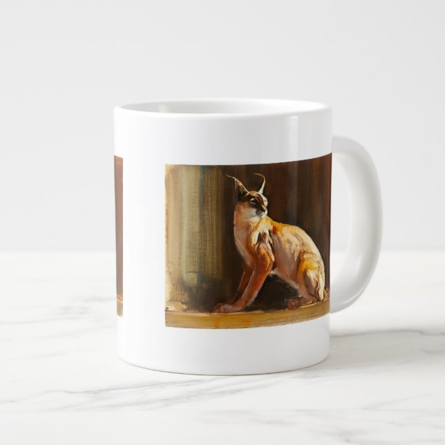 Arabian Caracal 2010 Large Coffee Mug (Front Right)