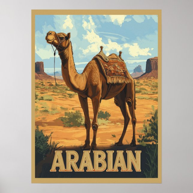 Arabian Desert Adventure - Camel Poster (Front)
