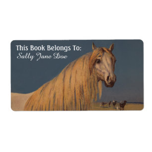 Arabian Desert Dream Horse Bookplates Labels