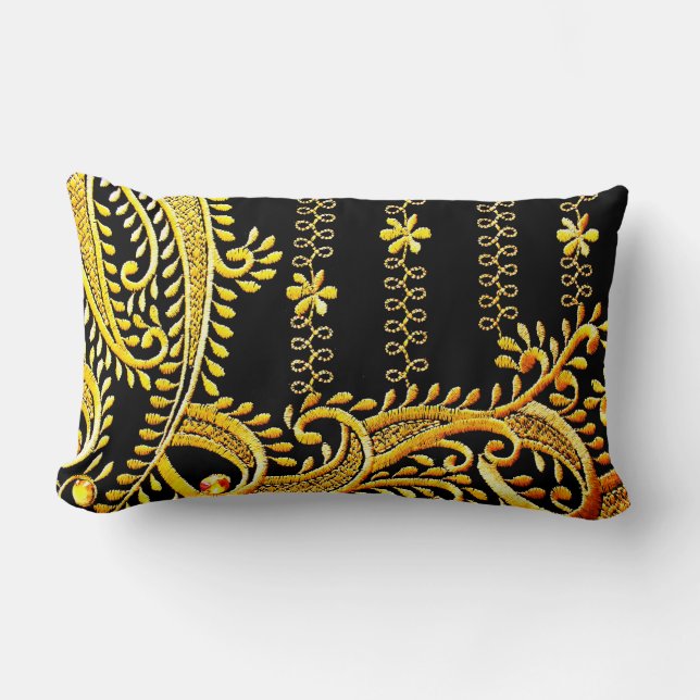 Arabian Embroidery Lumbar Cushion (Front)