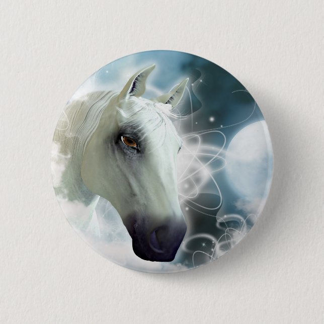 Arabian Horse 6 Cm Round Badge (Front)