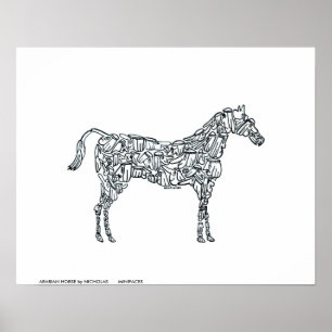 ARABIAN HORSE by NICHOLAS MINIFACES Poster