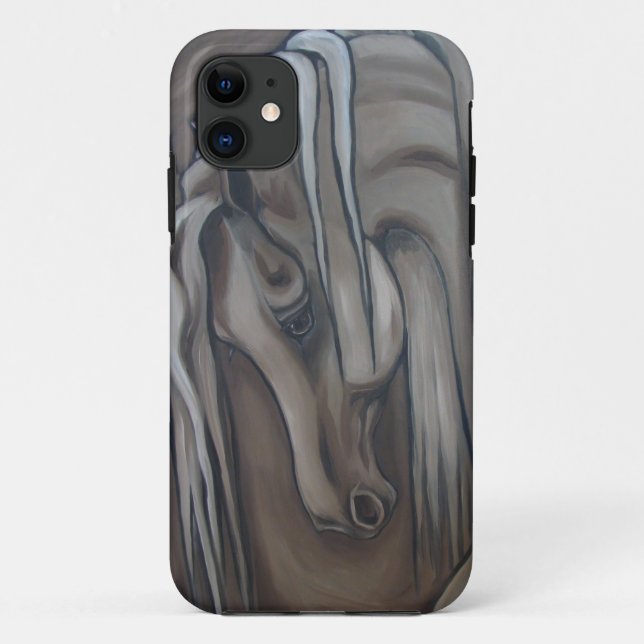 Arabian Horse Grey Case-Mate iPhone Case (Back)
