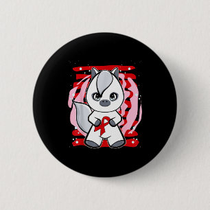 Arabian Horse Heart Disease Awareness Month _3 6 Cm Round Badge