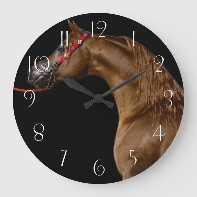 Arabian Horse Large Clock (Front)