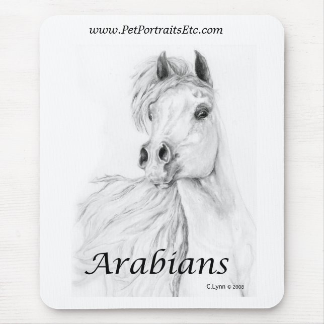 Arabian Horse Mouse Pad (Front)