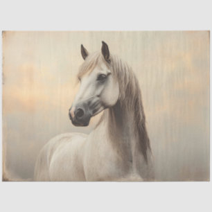 Arabian Horse Painting Distressed Decoupage Tissue Paper
