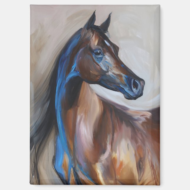 Arabian Horse Painting Magnet (Front)