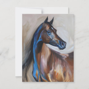 Arabian Horse Painting Postcard
