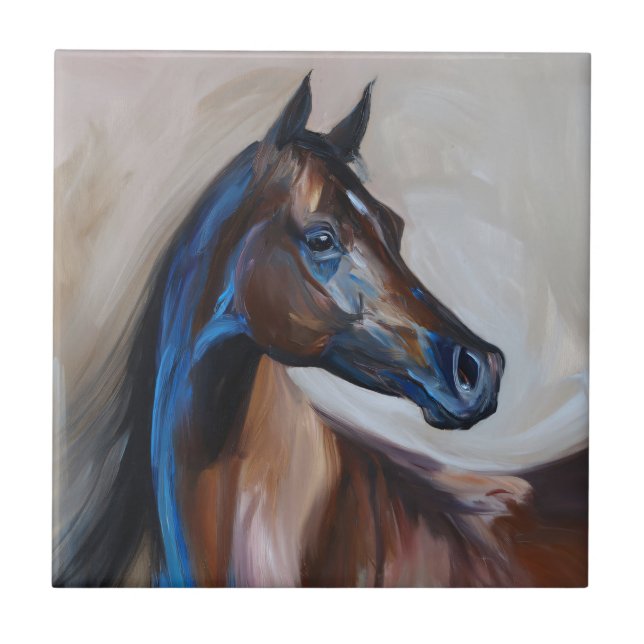 Arabian Horse Painting Tile (Front)