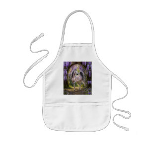 Arabian Horse Purple Wisteria Kids Apron
