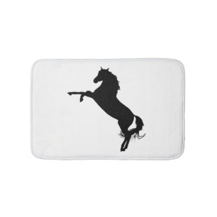 Arabian Horse Silhouette Bath Mat