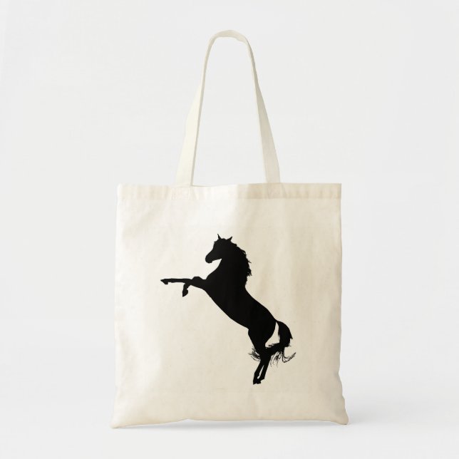 Arabian Horse Silhouette Tote Bag (Front)