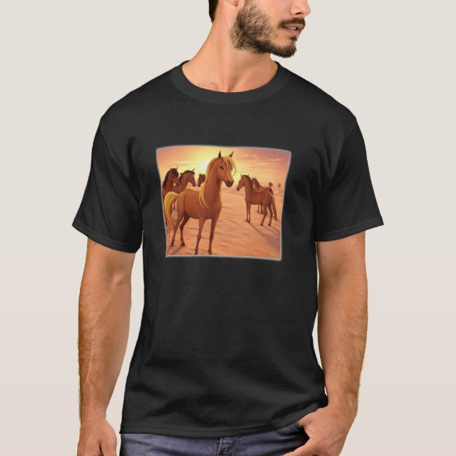 Arabian Horses T-Shirt (Front)