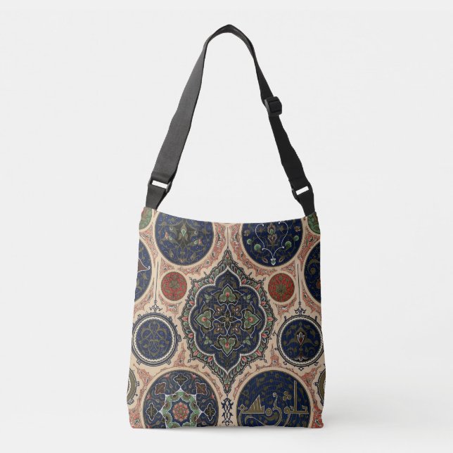 Arabian Intricate Retro Pattern Crossbody Bag (Front)