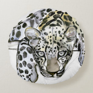 Arabian Leopard 2008 6 Round Cushion