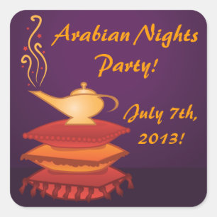 Arabian Magic Lamp Party Stickers