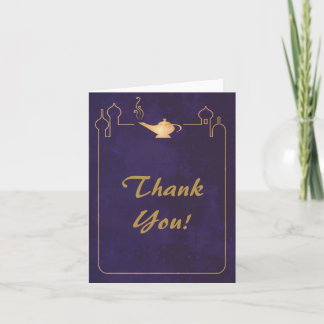Arabian Magic Lamp Wedding Thank You Cards