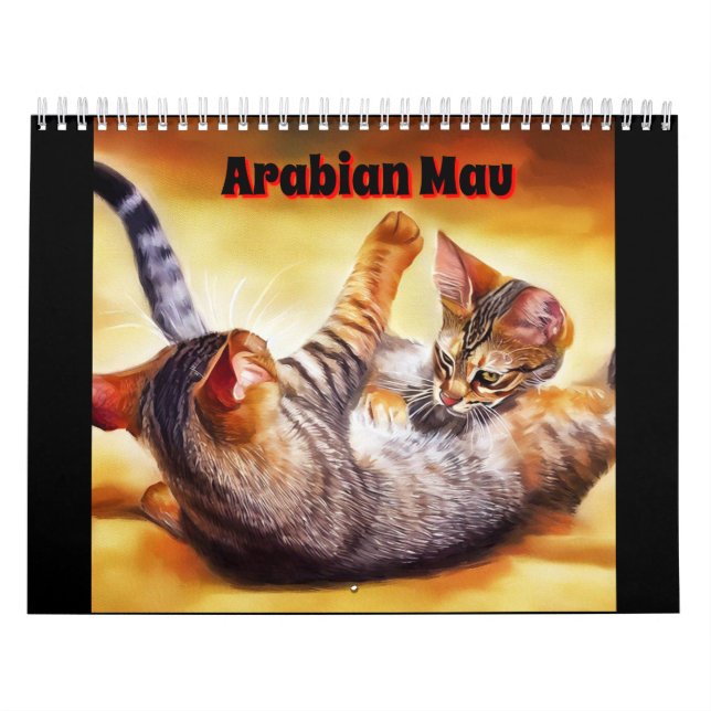 Arabian Mau Cat Calendar (Cover)