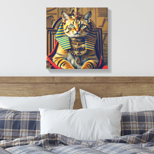 ARABIAN MAU-PHARAOH CANVAS PRINT (Insitu(Bedroom))
